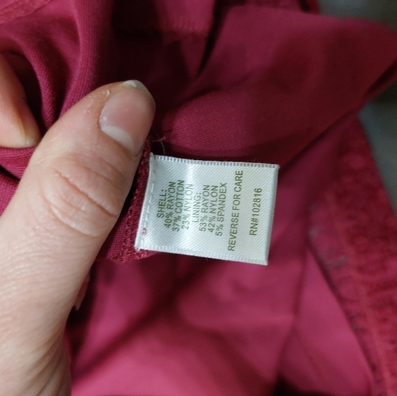 Garnet Hill pink cap sleeve lace dress lined synched waist wedding guest 18 - Picture 13 of 13